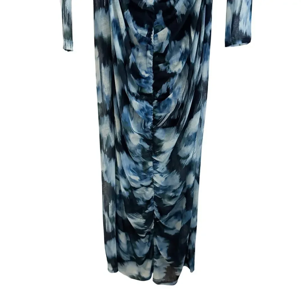 Abercrombie & Fitch blue watercolor